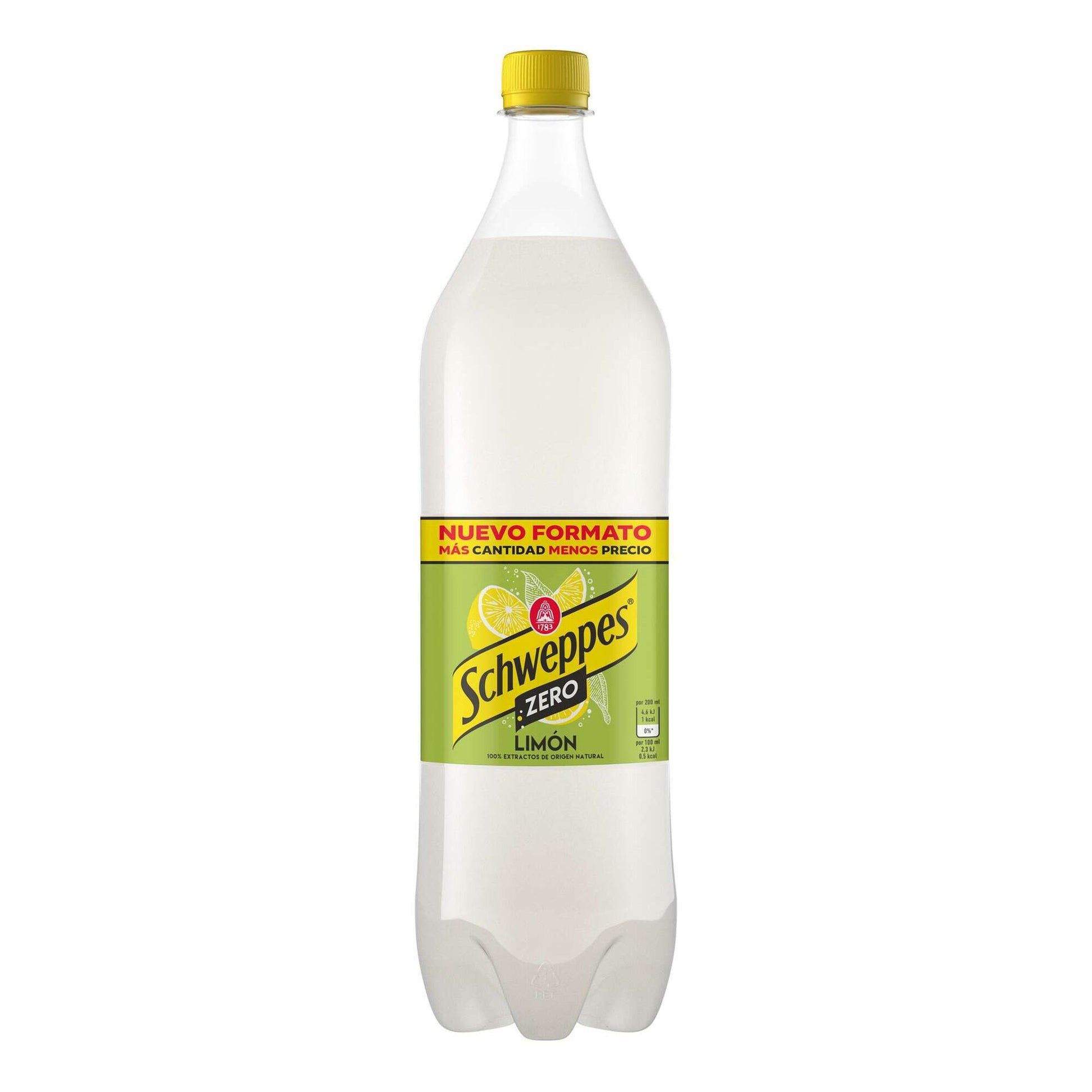 Schweppes lemon sugar free 1.5L plastic bottle citrus carbonated soft drink refreshing soda