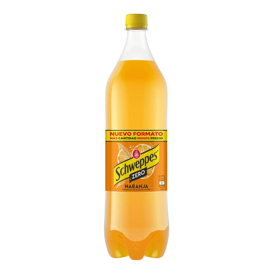 Schweppes orange sugar free 1.5L plastic bottle citrus carbonated soft drink refreshing soda