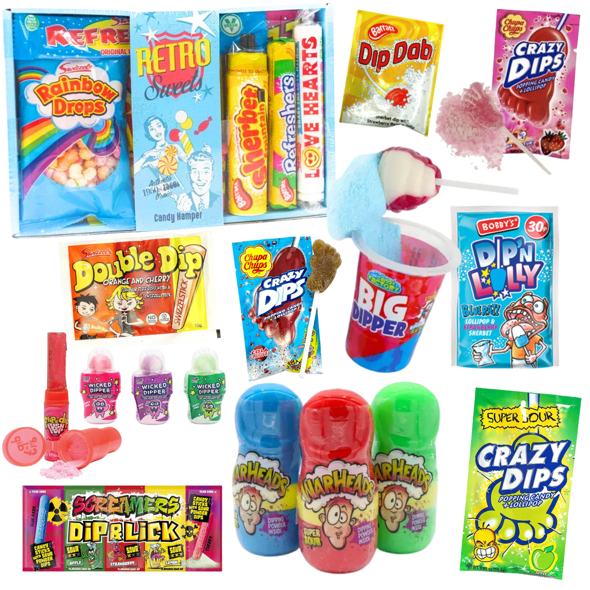 Sherbet, Dips and Popping Candy