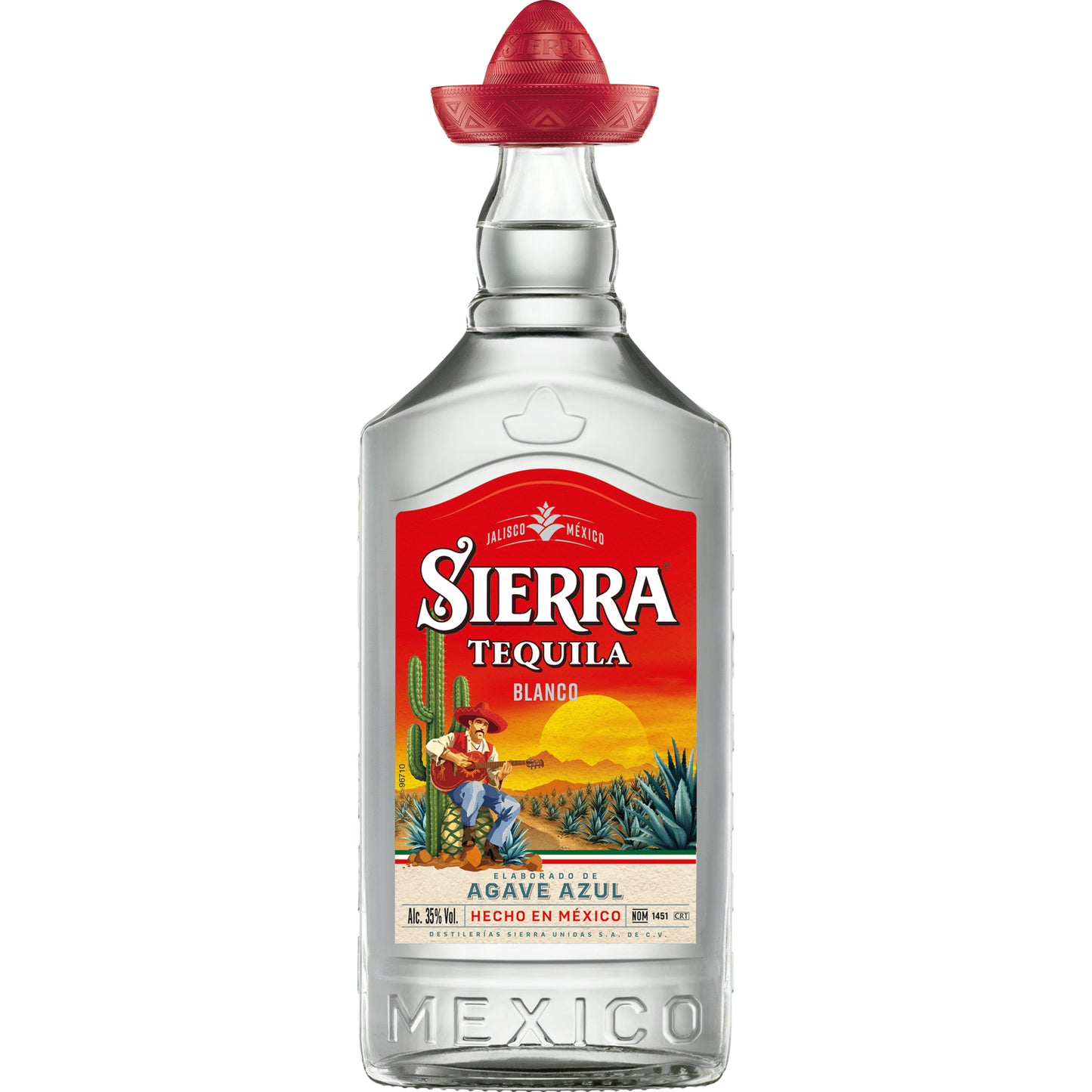 Sierra Tequila Blanco 700ml 38% ABV Mexican Silver tequila with fresh agave green apple pineapple and pepper Premium Tequilas