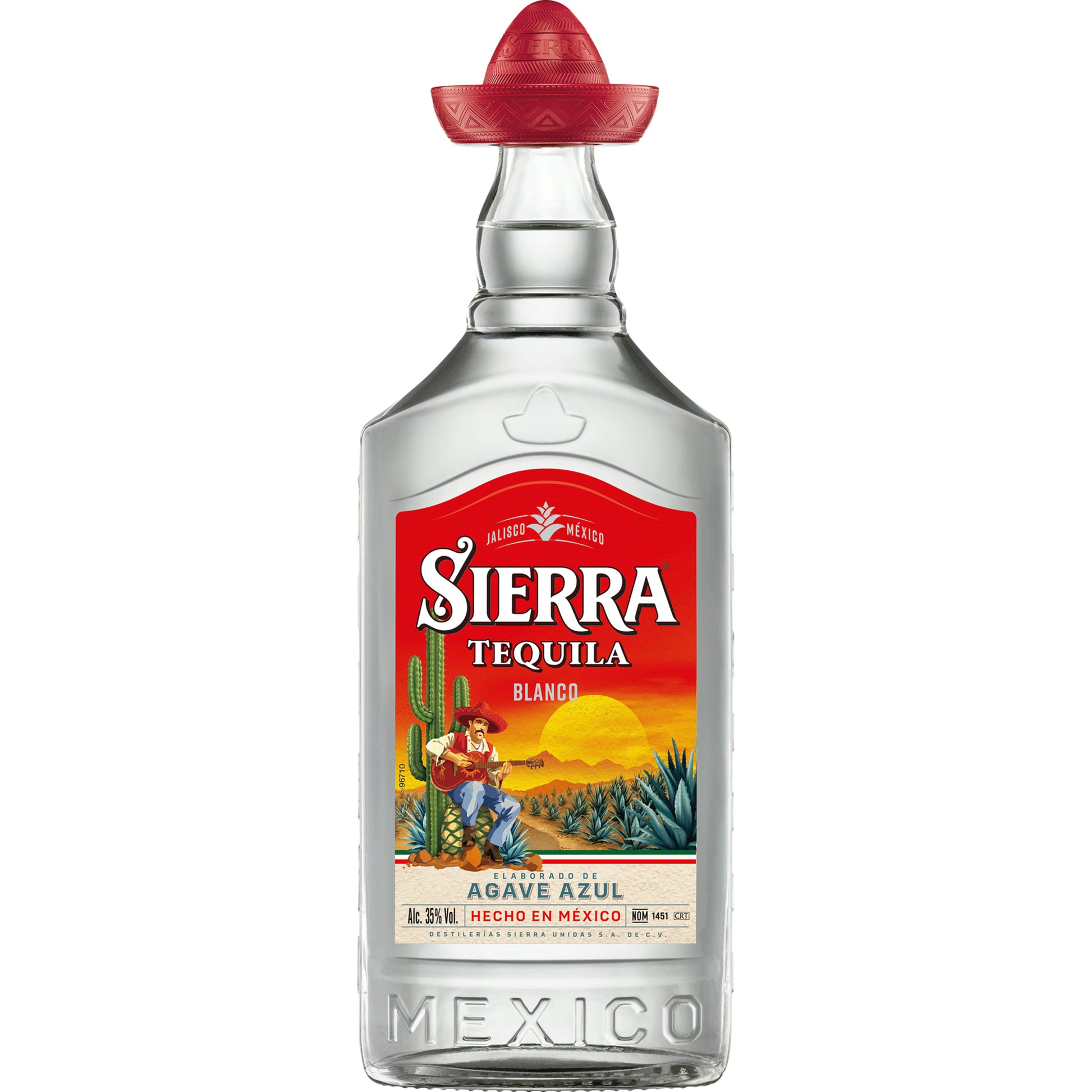 Sierra Tequila Blanco 700ml 38% ABV Mexican Silver tequila with fresh agave green apple pineapple and pepper Premium Tequilas