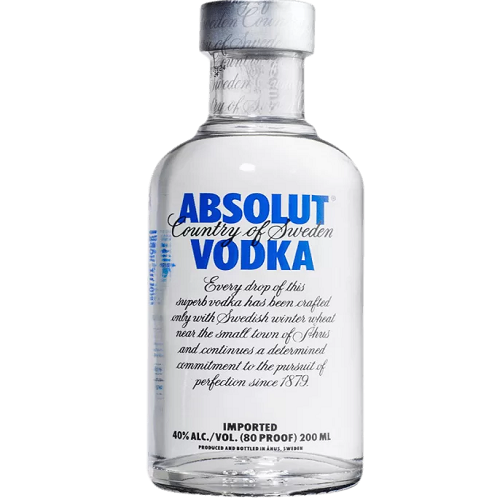 Absolut Vodka – Absolut Vodka Small Bottle 20 cl. 20cl (40% AVB) – 20cl – 40% AVB – Vodka – Spirits – South African Products