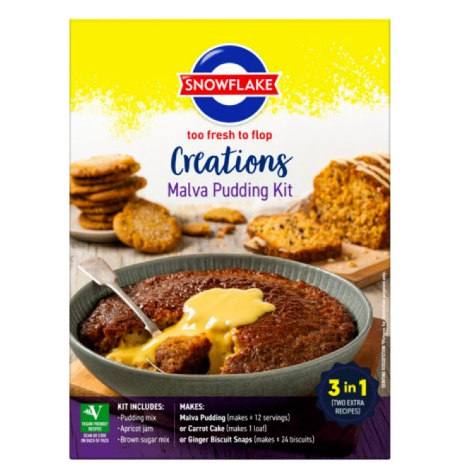 Snowflake Malva Pudding Kit 400g – Classic South African Dessert