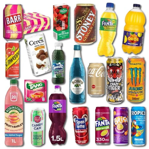 Soft Drinks and Juice – refreshing sodas, fruit juices and global favorites