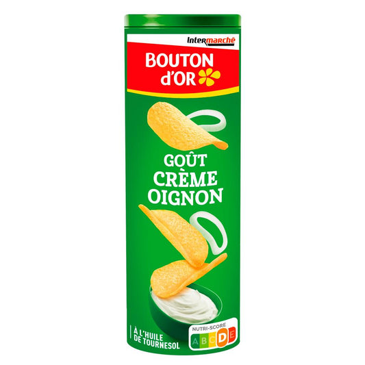 Bouton d'Or Sour Cream and Onion Flavour Crisps 170g