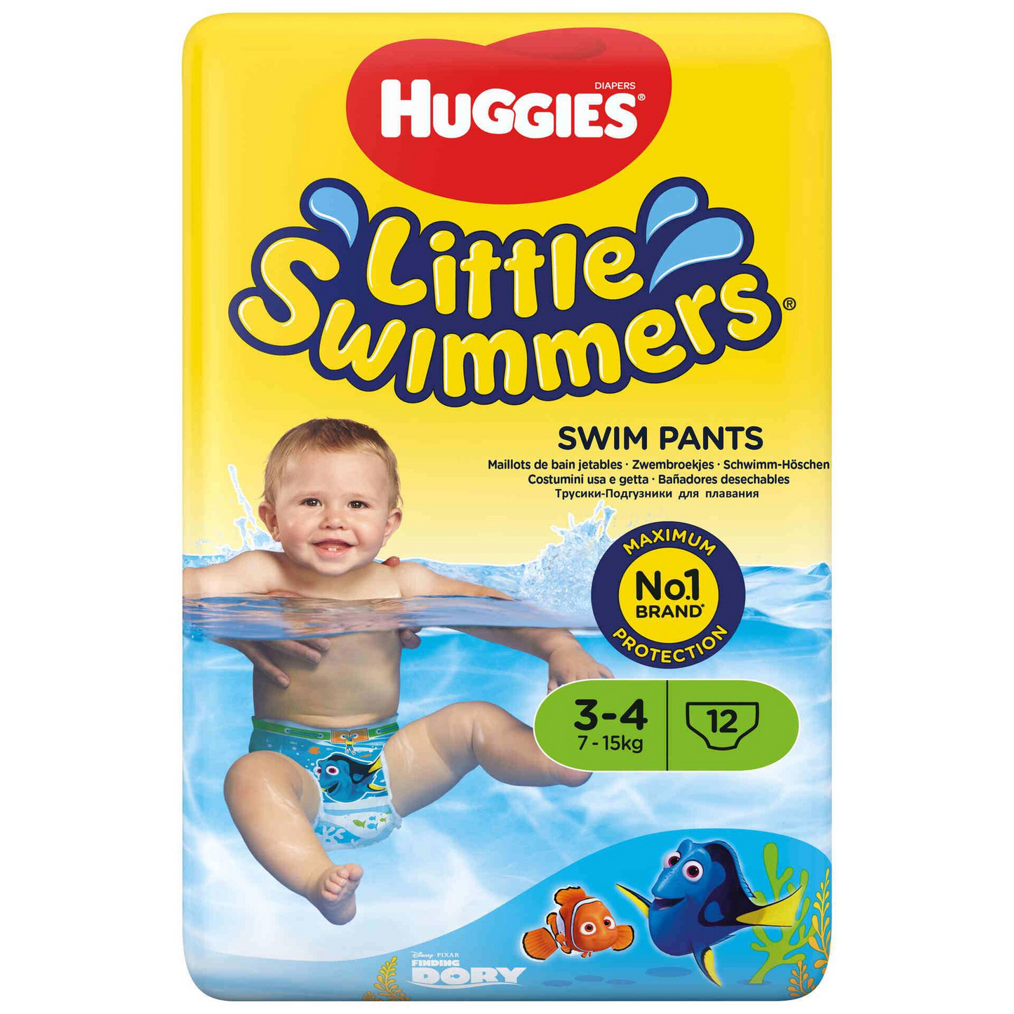 Huggies Little Swimmers Schwimmwindeln 7–15 kg | Sicherer Schutz beim Spielen im Wasser