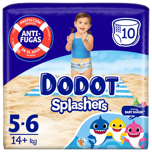 Dodot Swim Diapers Briefs T5 +14 kg – 10 Units | Secure Water Play Protection