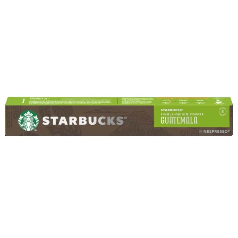 Starbucks Guatemala Nespresso capsules 10 capsules single origin coffee pods bright balanced espresso