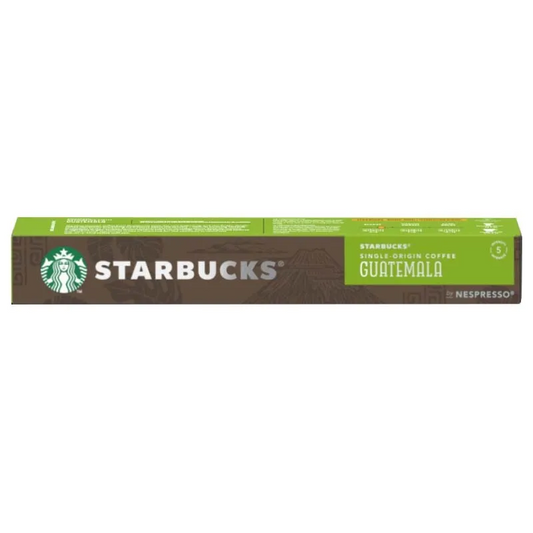 Starbucks Guatemala Nespresso capsules 10 capsules single origin coffee pods bright balanced espresso