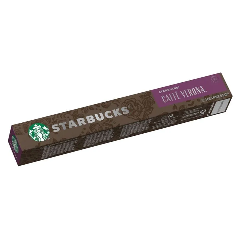 Starbucks Verona coffee Nespresso capsules 10 capsules dark roast espresso pods rich smooth coffee