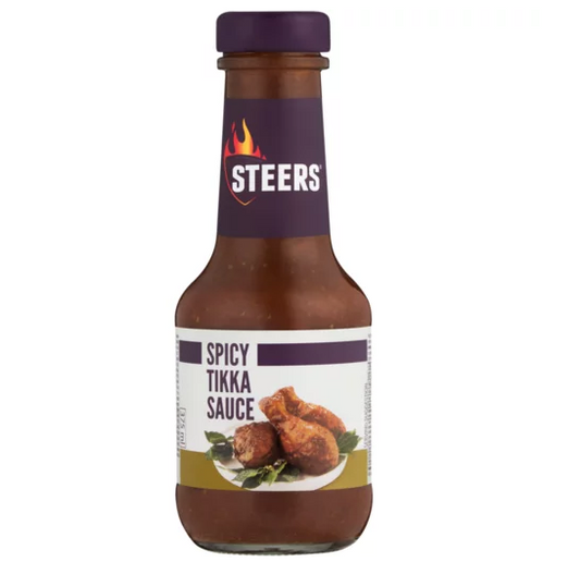 Steers Spicy Tikka Sauce 375ml Clearance Sale BB 25.06.2025