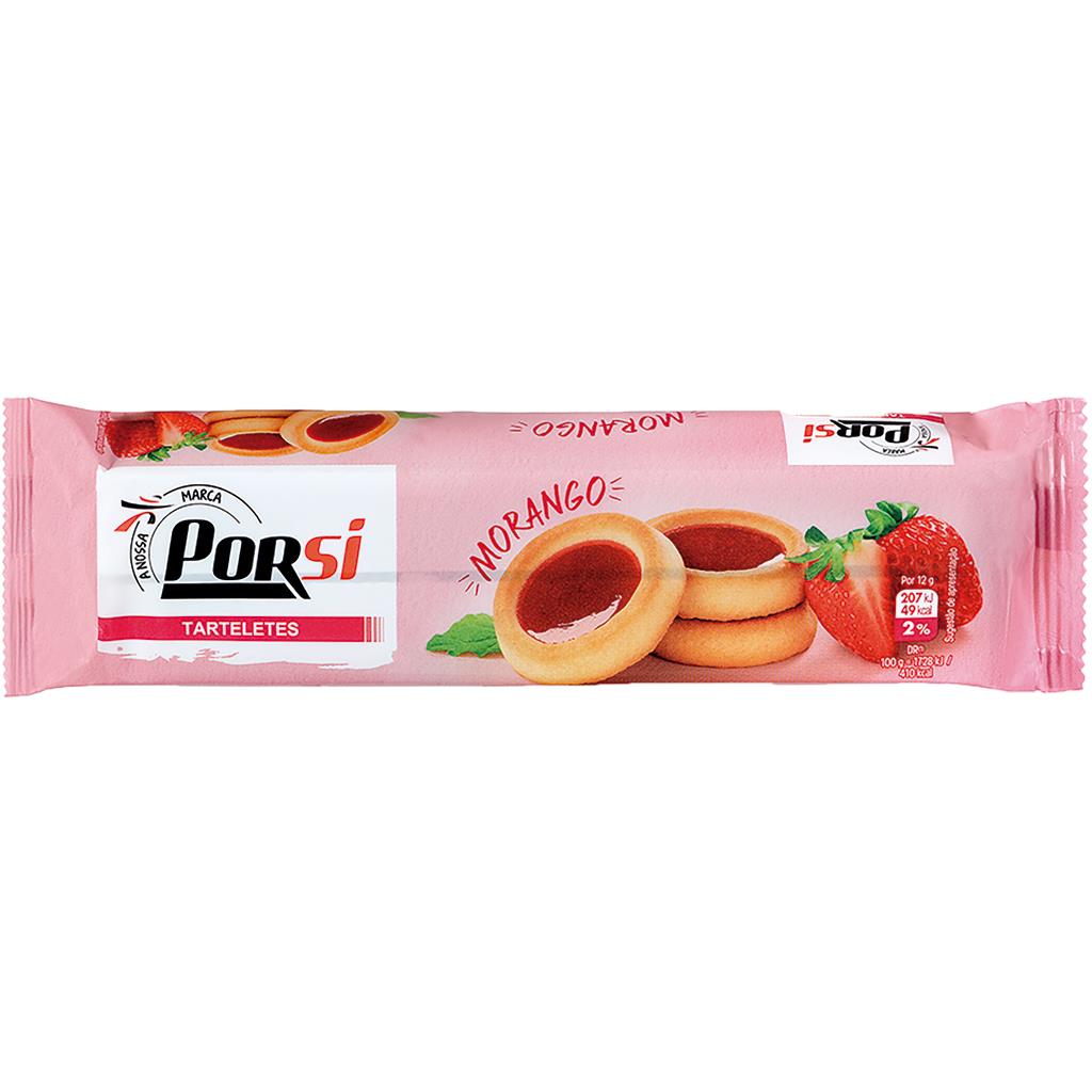 Porsi Strawberry Filled Tartlets 96g