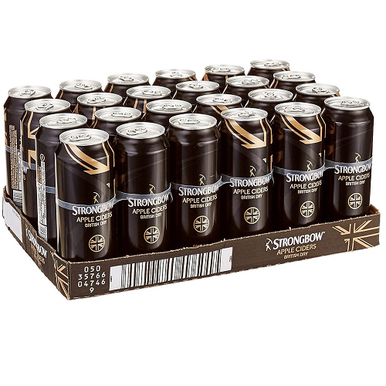 Strongbow Cider 24 x 370ml Cans 5.4% ABV