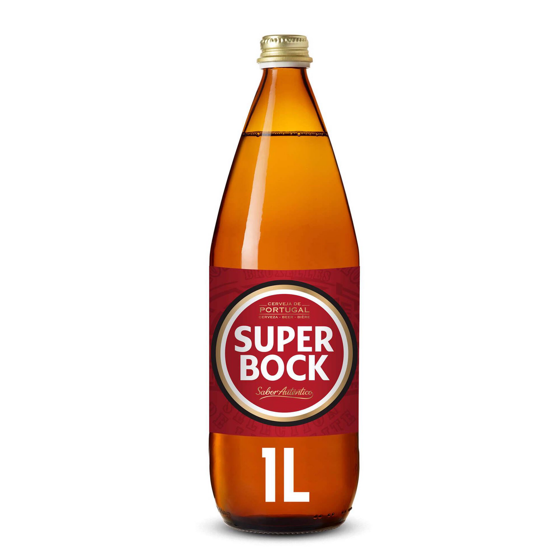 Super Bock Lager 1L bottle – classic Portuguese lager – Portuguese Beers and Lagers