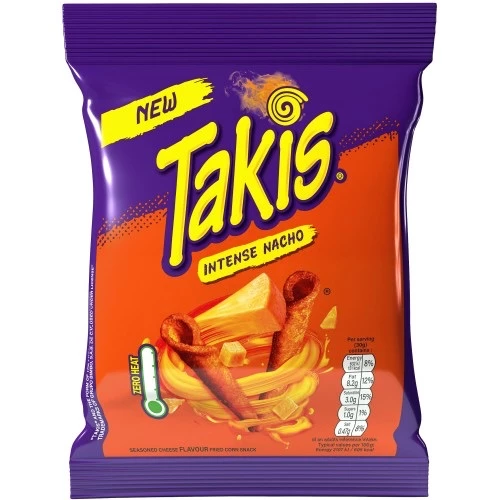 Takis Intense Nacho Corn Chips 180 g XXL big pack crunchy nacho flavoured corn chips big chips category