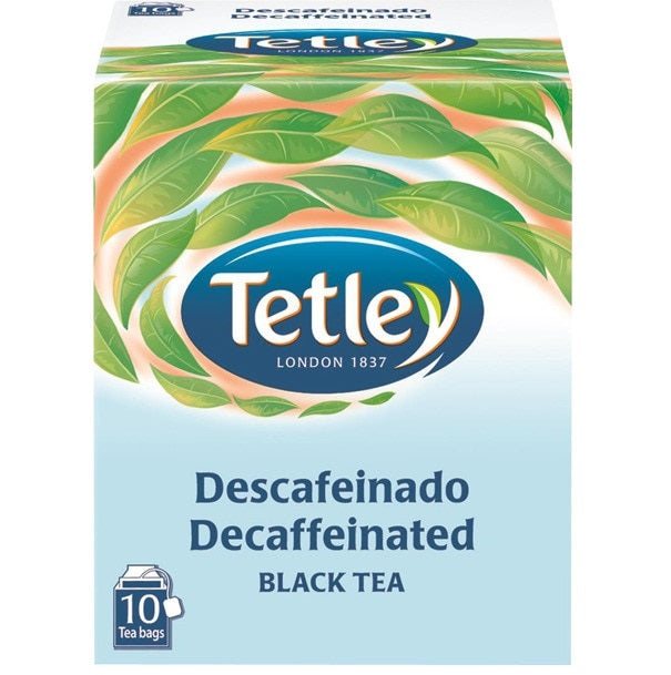 Tetley One Cup Decaf Tea Bags 10 pack decaffeinated black tea everyday hot drink