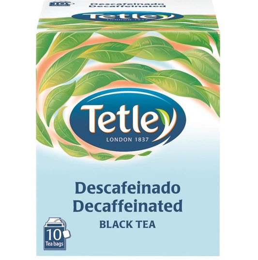 Tetley One Cup Decaf Tea Bags 10 pack decaffeinated black tea everyday hot drink