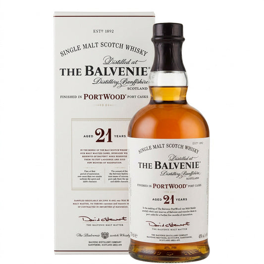 The Balvenie 21 Year Old PortWood Single Malt Scotch Whisky 700ml 40% ABV