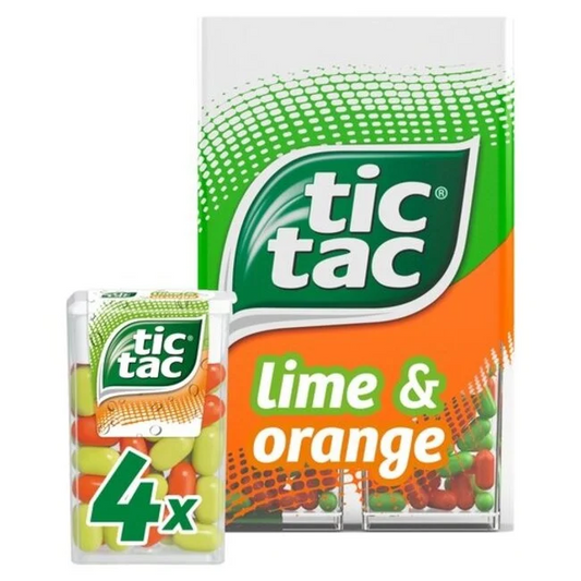 Tic Tac Lime & Orange Multipack 4x16g