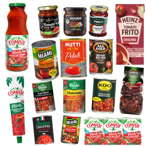 Tomato, Pulps, Relish and Dried
