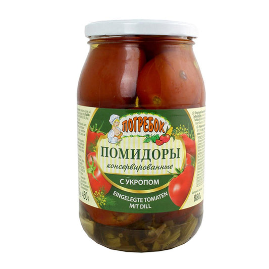 Pogrebok Tomatoes with Dill 880g