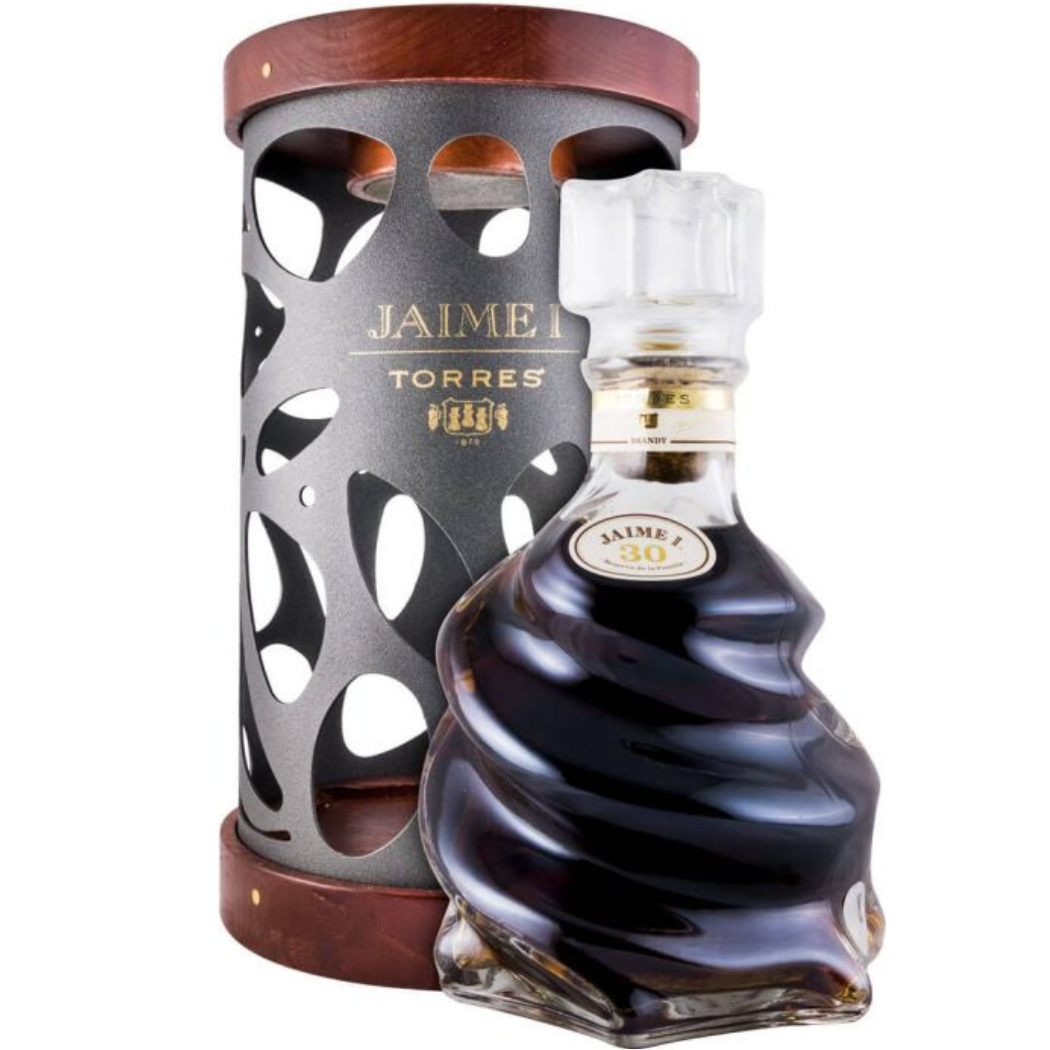 Torres Jaime I Reserva de la Familia Brandy 700ml 38% ABV premium Spanish brandy with mature Parellada reserves and Gaudí inspired bottle