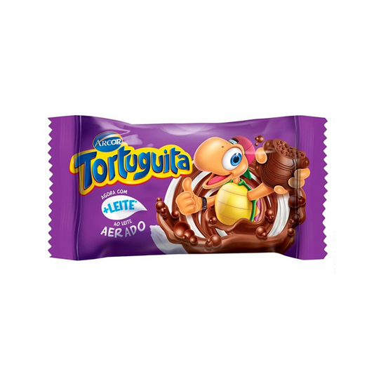 Tortuguita Aero bubble chocolate 11.5g mini turtle shaped chocolate bar Mini Degrees Chocolate and Snack Bars and Nougat