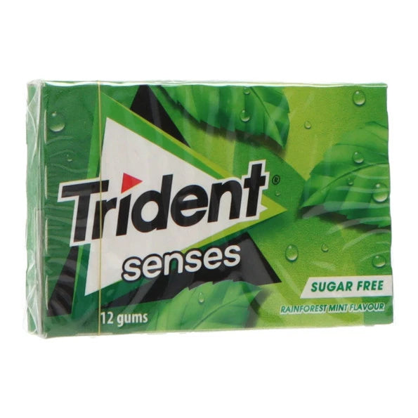 Trident Senses Spearmint chewing gum sugar free mint gum fresh breath sweets Bubblegum Chewing and Gum Balls