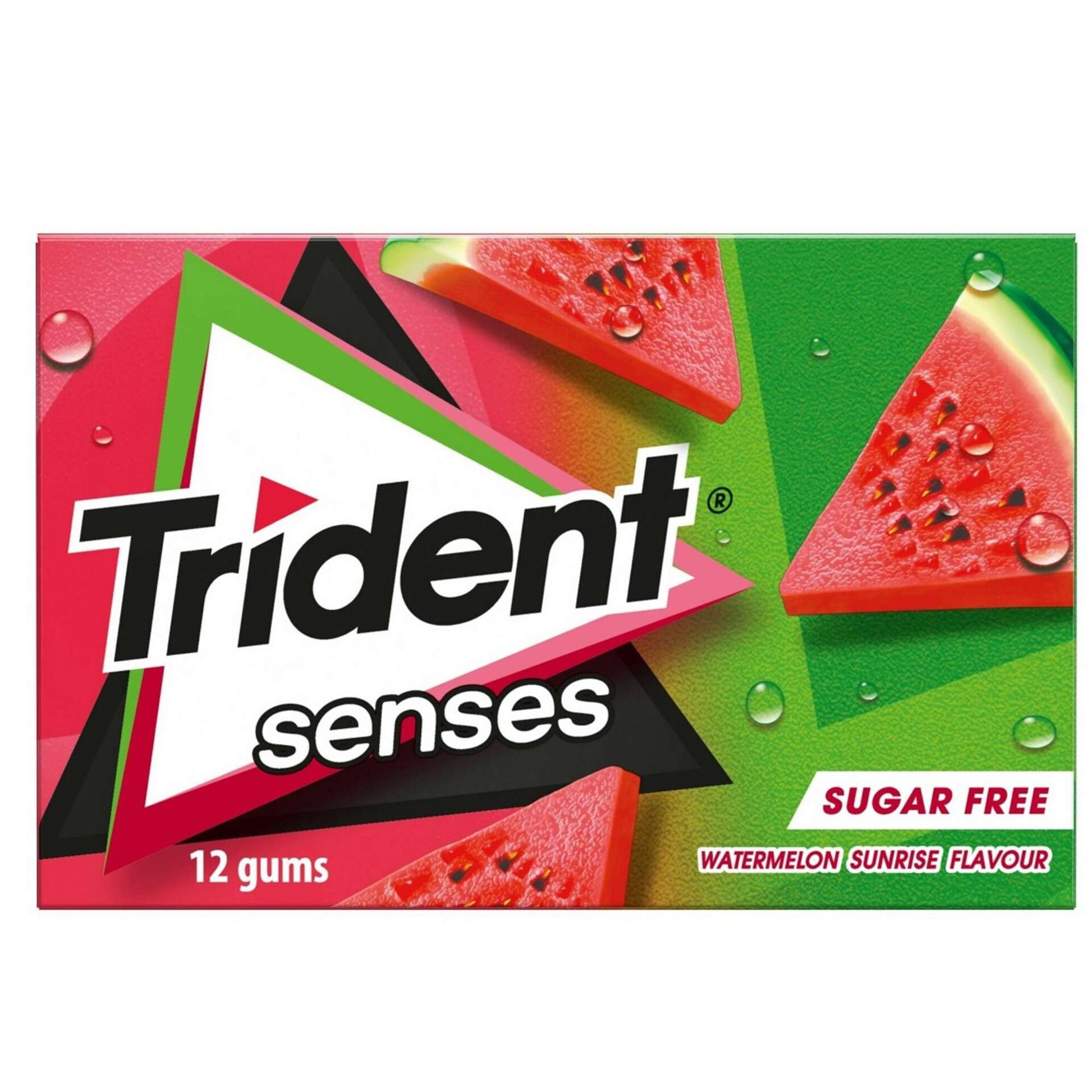 Trident Senses Watermelon chewing gum sugar free fruit gum fresh breath sweets Bubblegum Chewing and Gum Balls