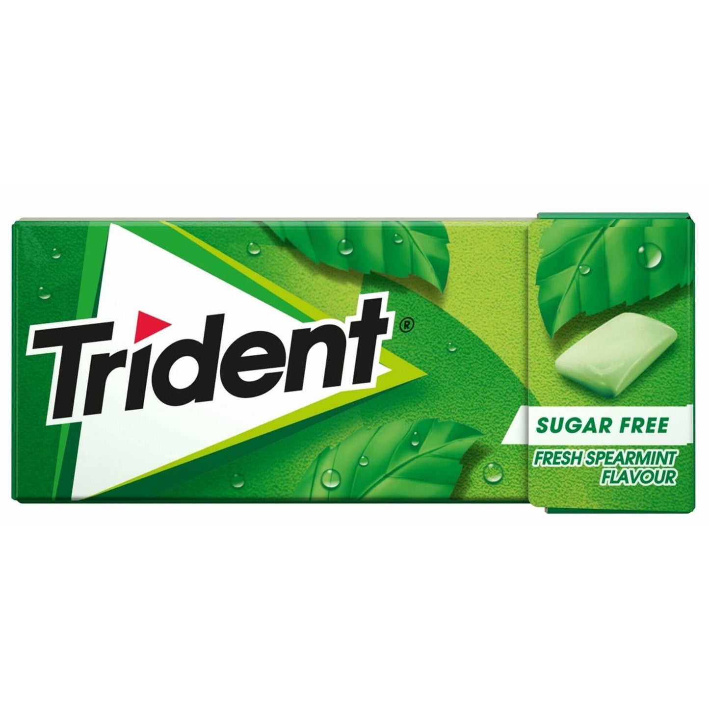 Trident Spearmint chewing gum 14g sugar free mint gum bubblegum chewing and gum balls