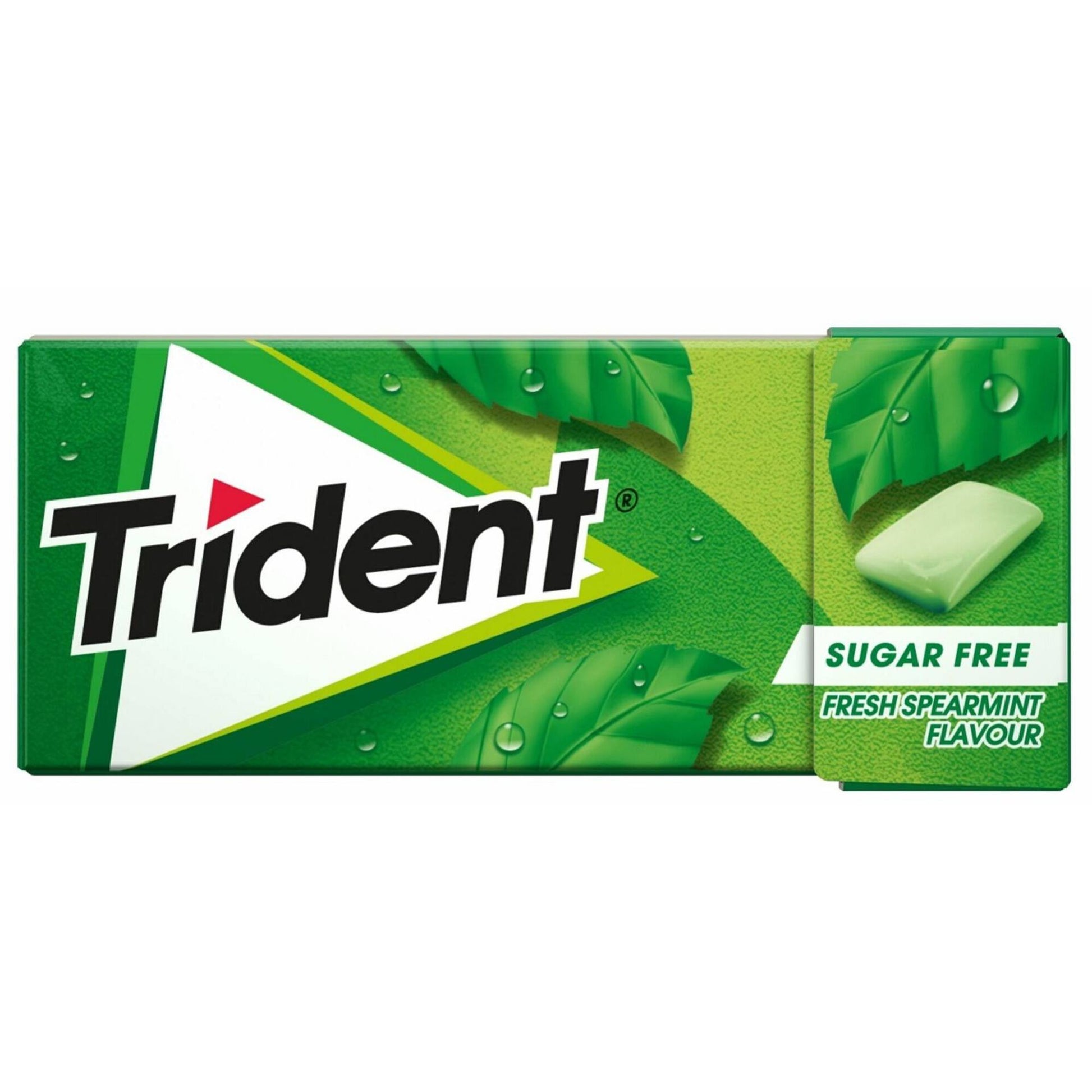 Trident Spearmint chewing gum 14g sugar free mint gum bubblegum chewing and gum balls