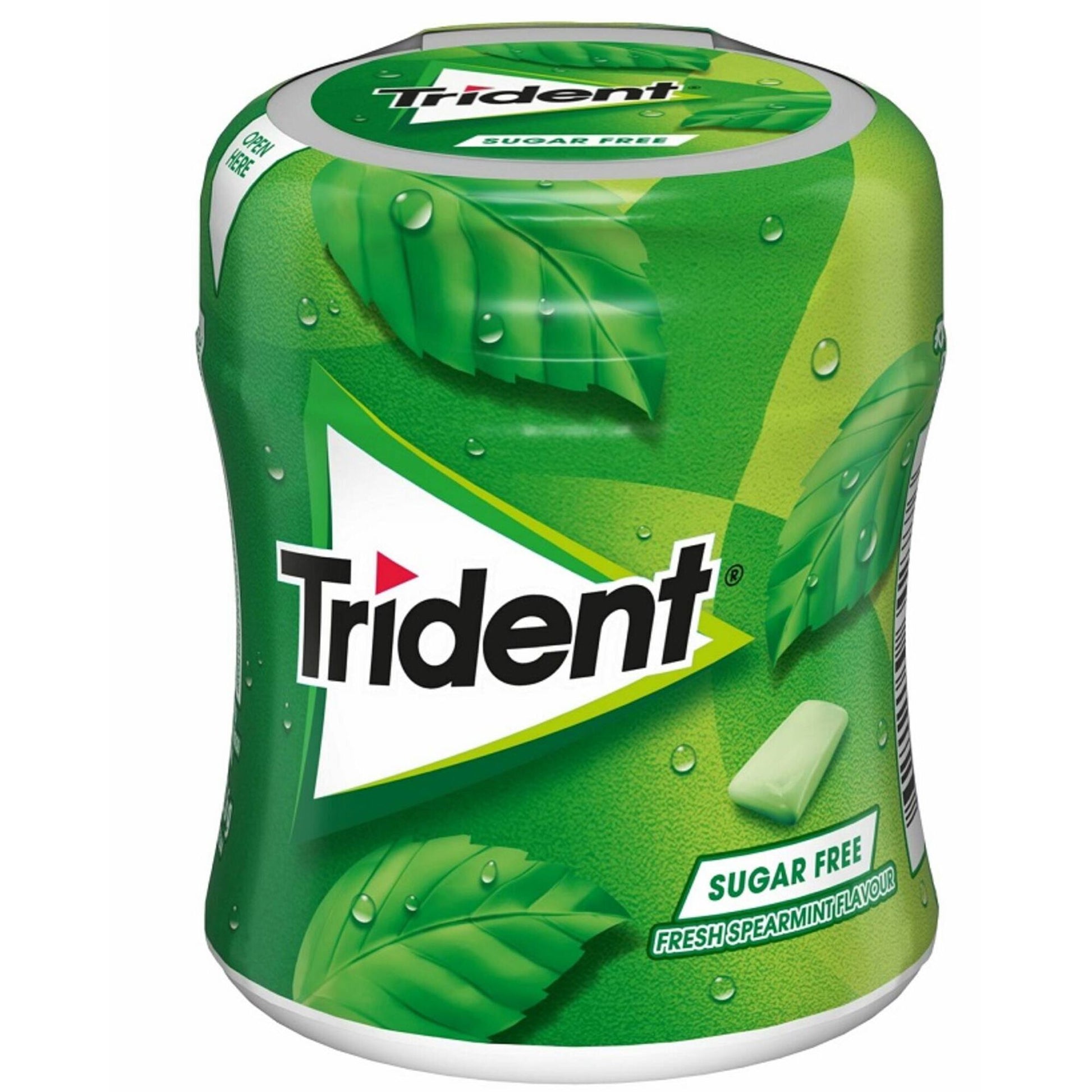 Trident Spearmint chewing gum 82.5g bottle sugar free mint gum bubblegum chewing and gum balls