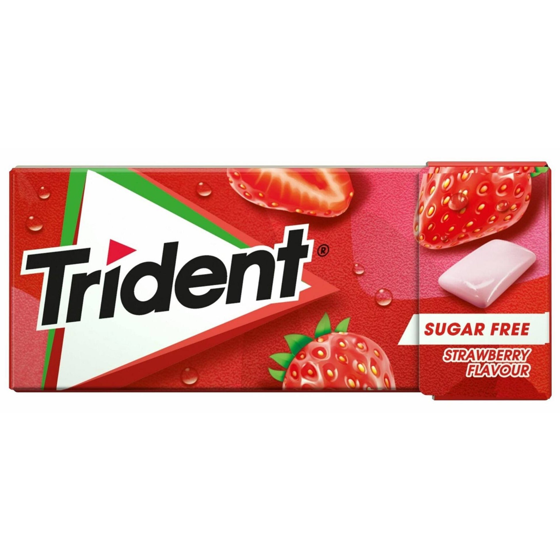 Trident Strawberry chewing gum 14.5g sugar free fruit gum bubblegum chewing and gum balls