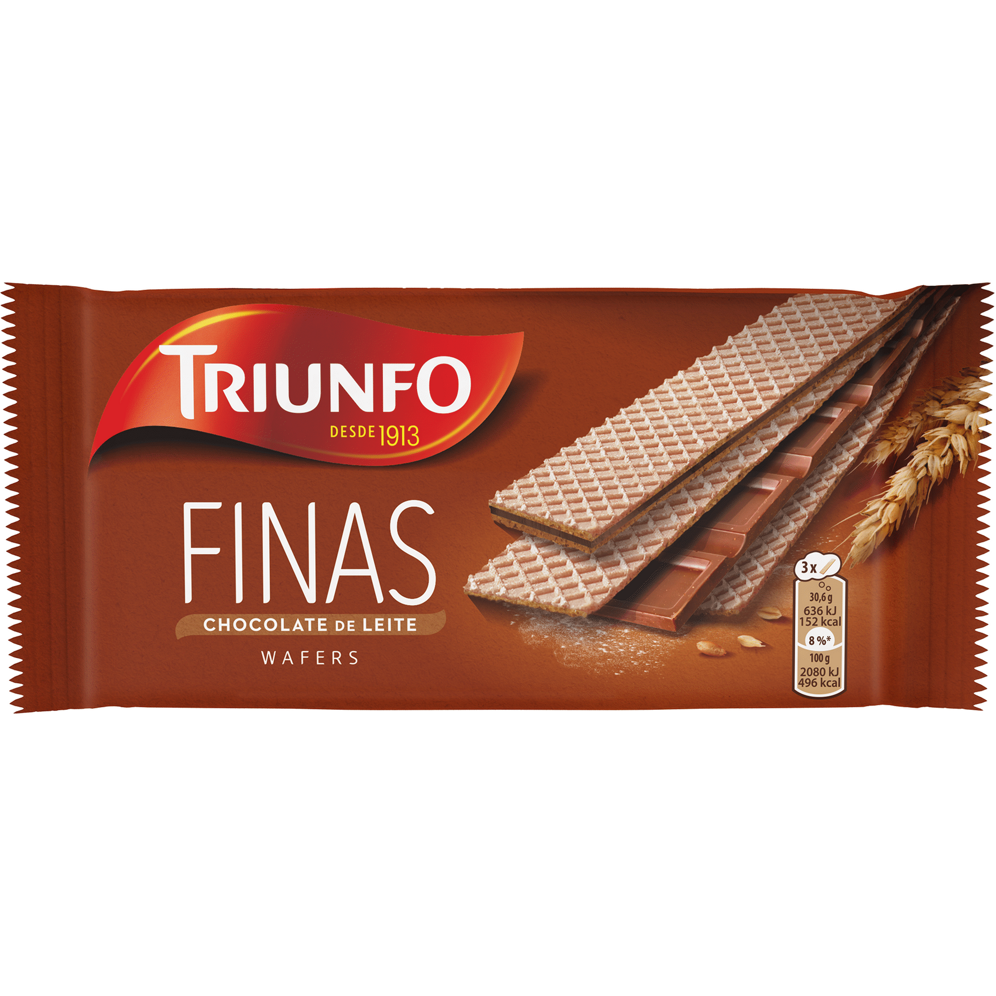 Triunfo Thin Wafers with Chocolate Filling 200g pack – crispy chocolate cream wafer biscuits – Cookies and Rusks – South African Products