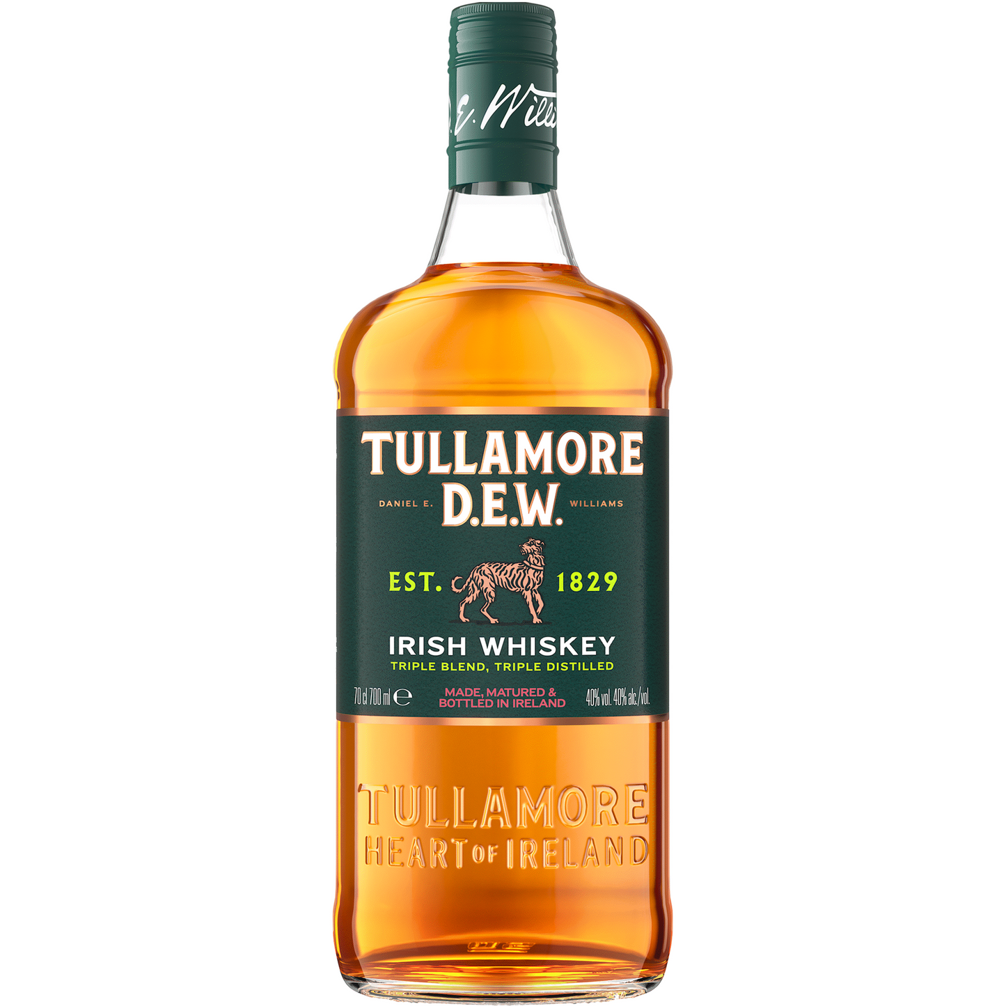 Tullamore D.E.W. Original Irish Whiskey 700ml 40% ABV triple distilled blended Irish whiskey with fruit vanilla spice and toasted wood