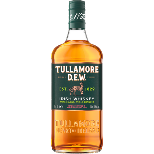 Tullamore D.E.W. Original Irish Whiskey 700ml 40% ABV triple distilled blended Irish whiskey with fruit vanilla spice and toasted wood