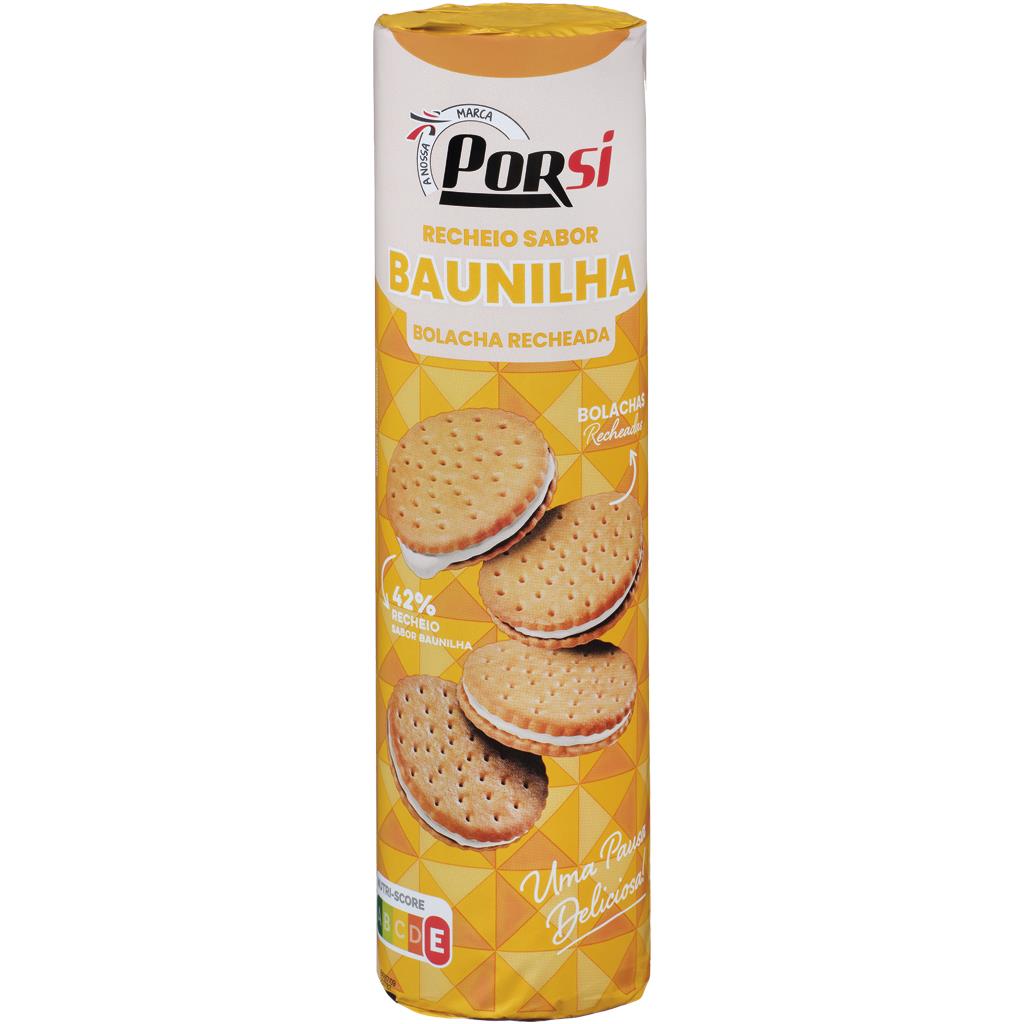 Porsi Vanilla Flavour Filled Biscuits 500g