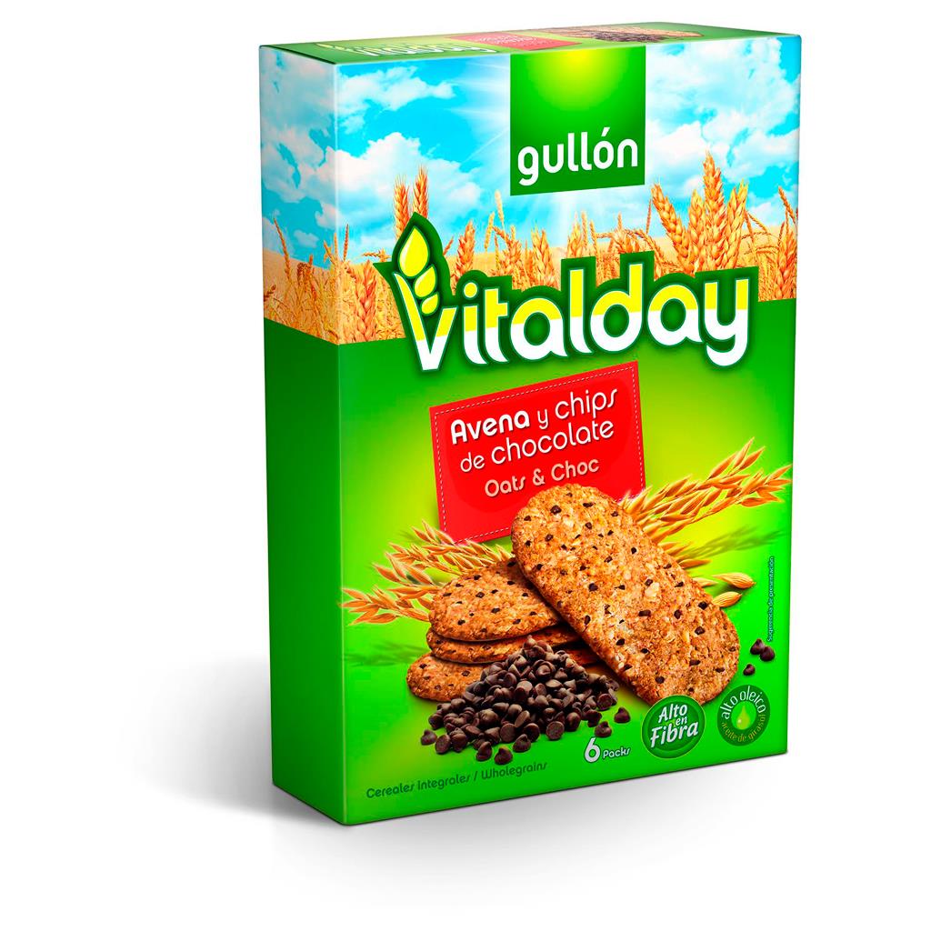 Gullón Vitalday Oat and Chocolate Chip Cookies 240g