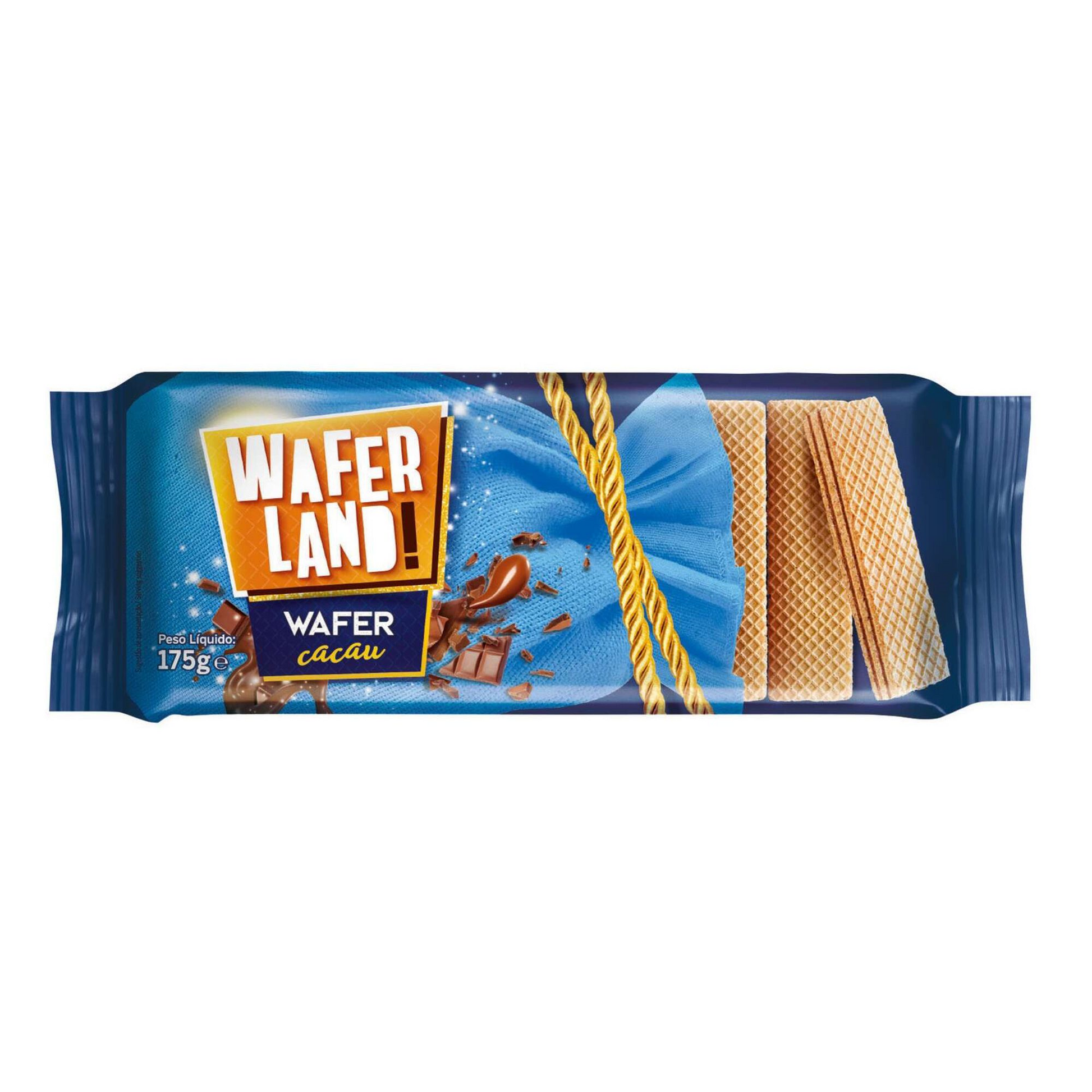 Waferland Cocoa Wafers 175g pack – crispy wafer biscuits with cocoa cream filling – Cookies and Rusks – South African Products – Chocolate