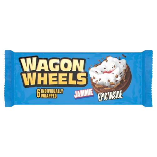 Wagon Wheels Jammie 120g 6 Pack chocolate biscuit with raspberry jam and marshmallow – Biscuits and Rusks – South African Products
