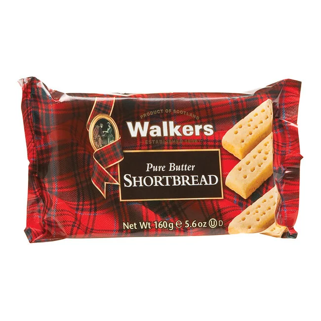 Patersons Walkers of Scotland Walkers of Scotland Pure Butter Shortbread – 150g Box | Classic Plain Biscuits – biscuit assortment gift tin – Cookie Assortment – Biscuits, Butter Cookies and Gift Tins