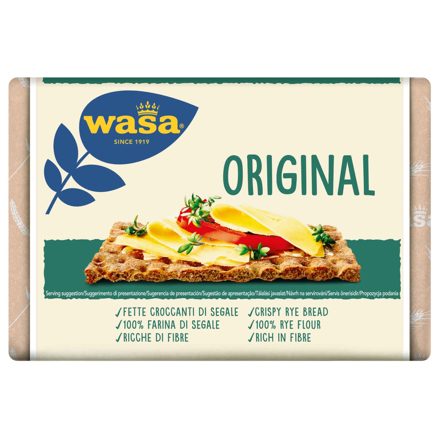 Wasa Original Crispbread 275g crunchy rye crispbread bread alternative
