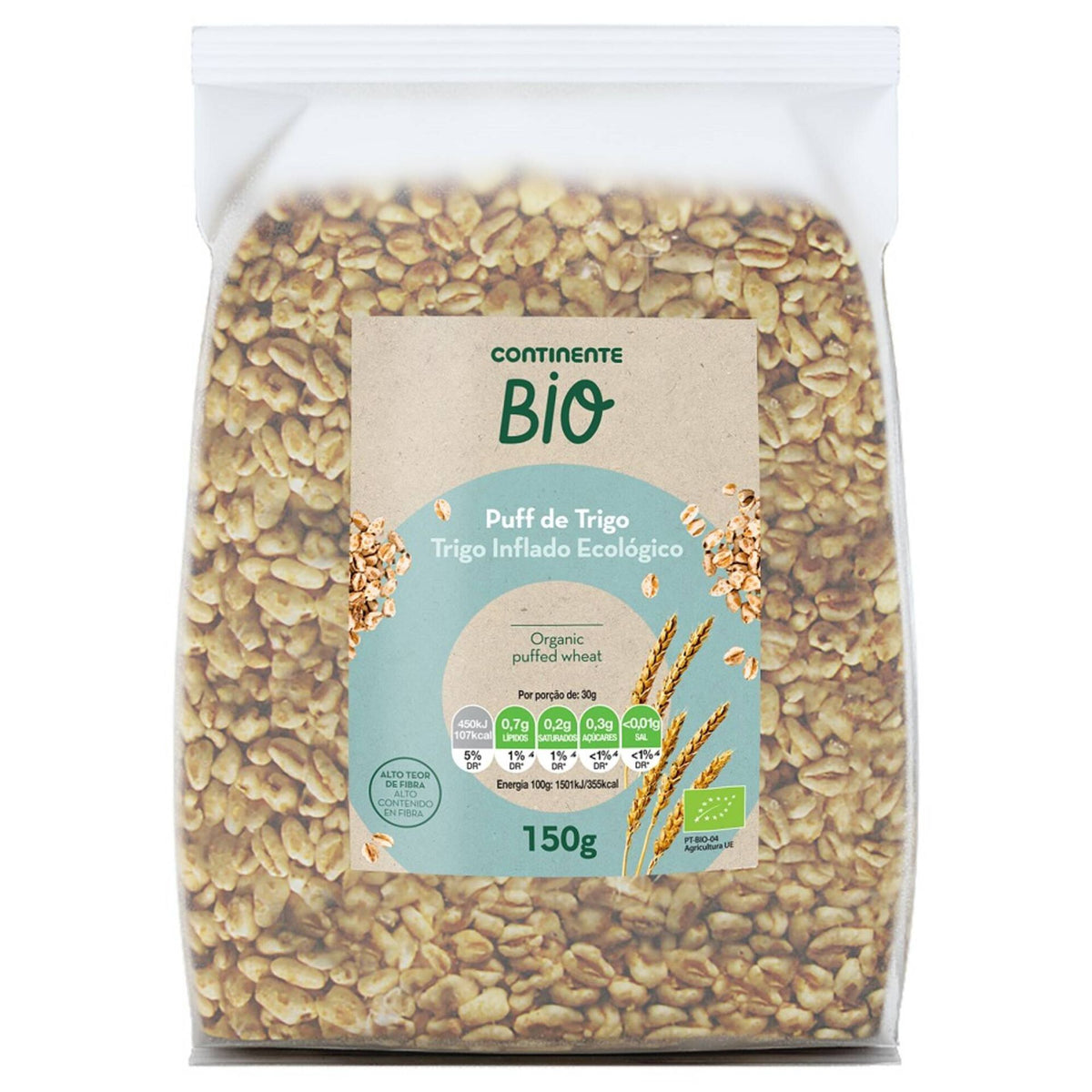 Organic Puffed Wheat 150g
