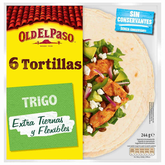 Old El Paso Wheat Tortillas 244g