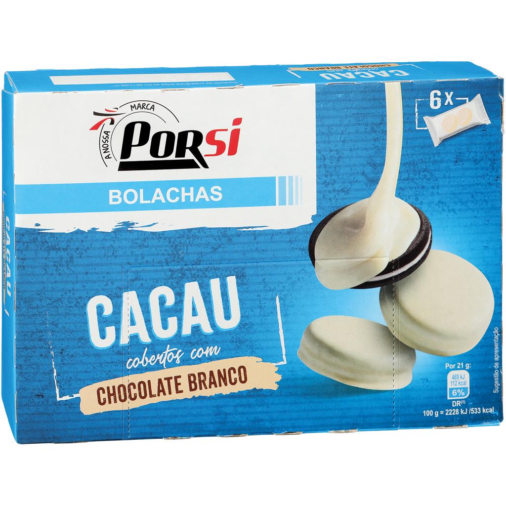Porsi White Chocolate Covered Cocoa Biscuits 252g