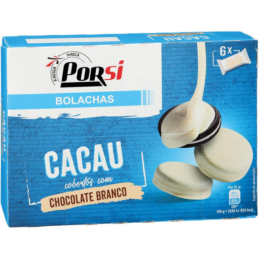 Porsi White Chocolate Covered Cocoa Biscuits 252g