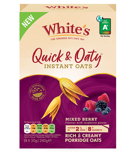 Quick & Oaty Mix Berry 8 Sachets 240g Whites