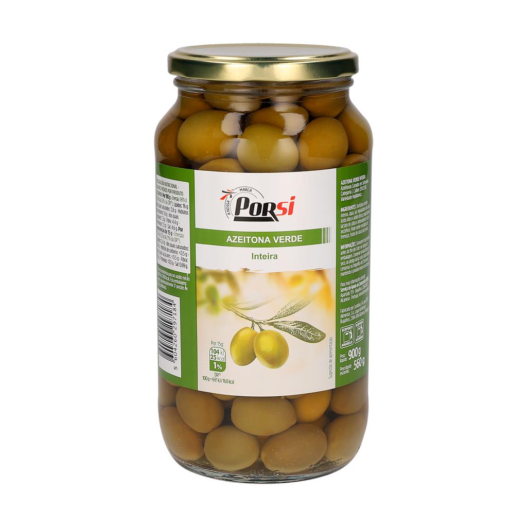 Porsi Whole Green Olives 900g