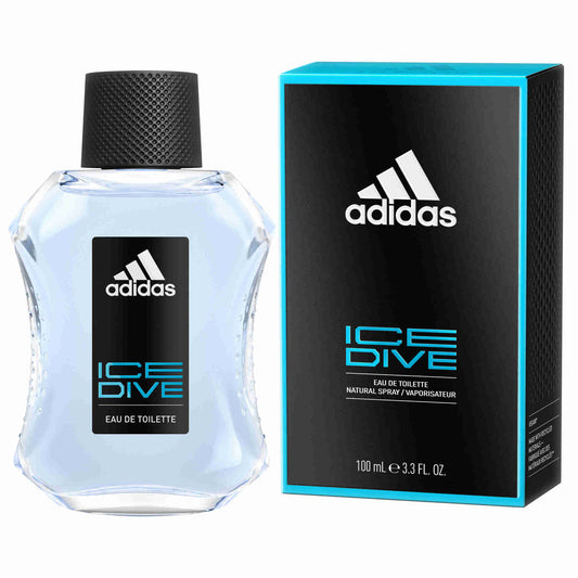 adidas ice dive eau de toilette 100ml mens fragrance perfume spray sporty grooming personal care