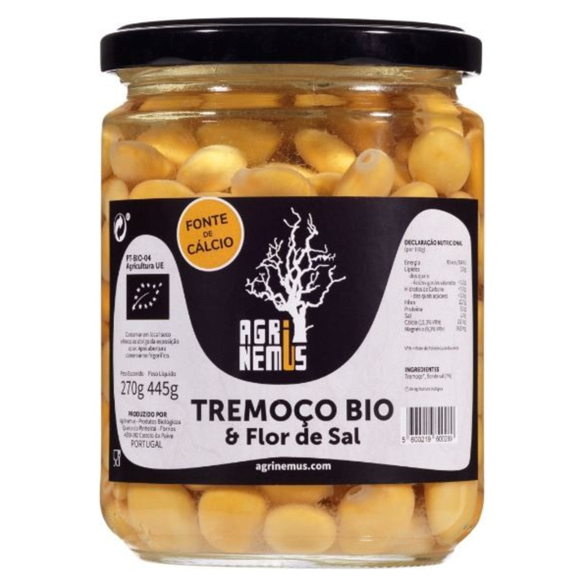 Agrinemus Organic Lupin Beans with Flor de Sal 270g